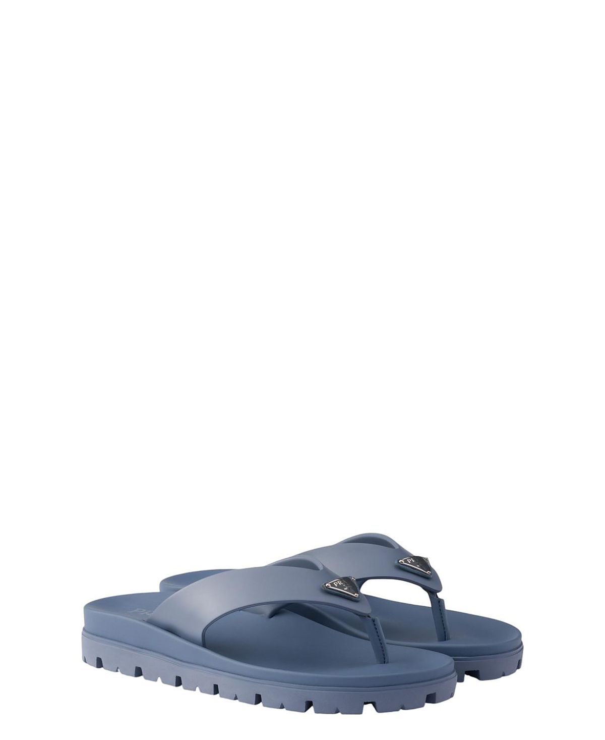 Prada Men's Rubber Thong Sandals