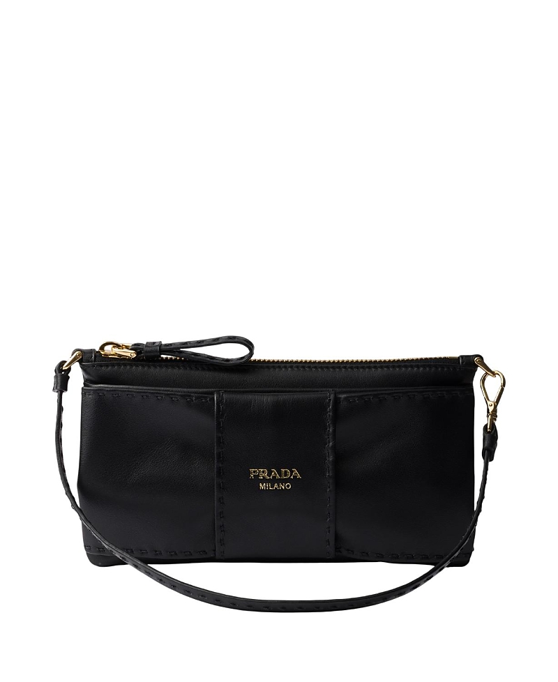 Prada Nappa Leather Zipper Pouch · OS