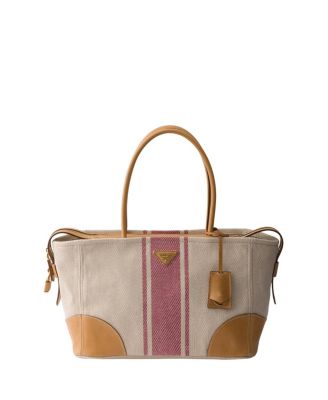  Large Canvas And Leather Tote Bag