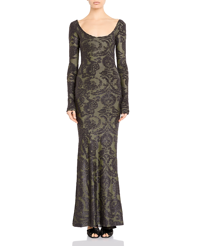 Etro Floral Scoop Neck Maxi Dress