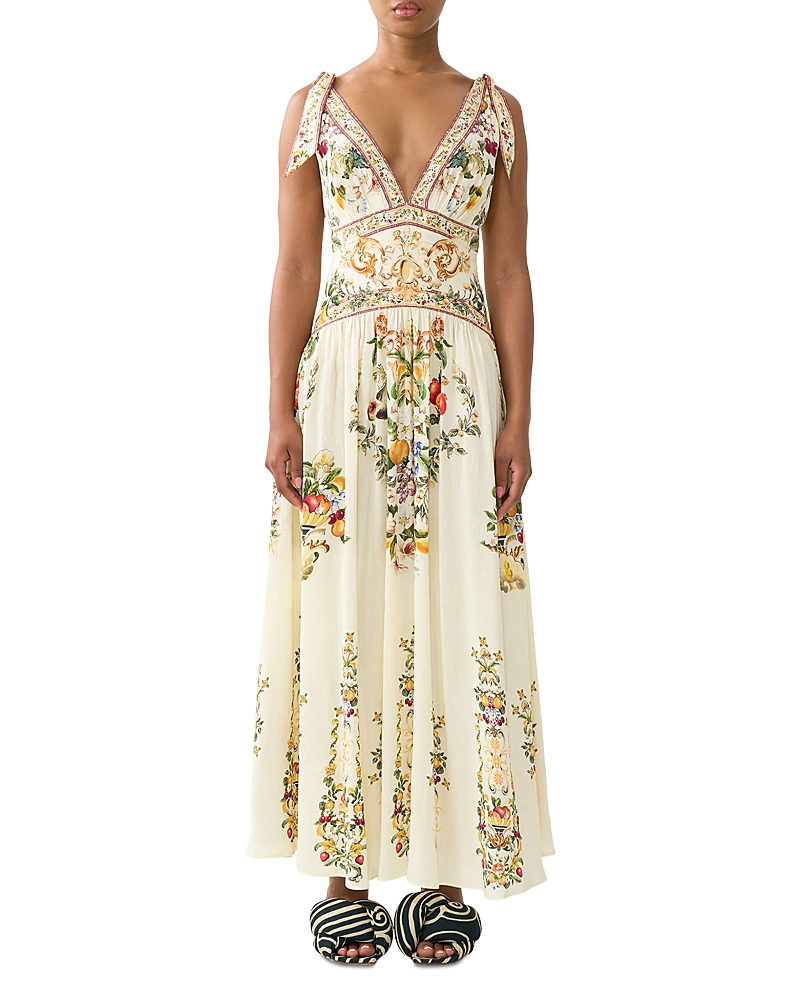 Camilla Tie Shoulder Maxi Dress
