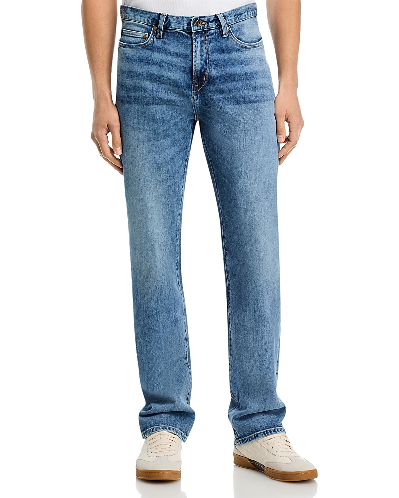 John Varvatos Regular Fit Whiskered Jeans in Cloud Blue