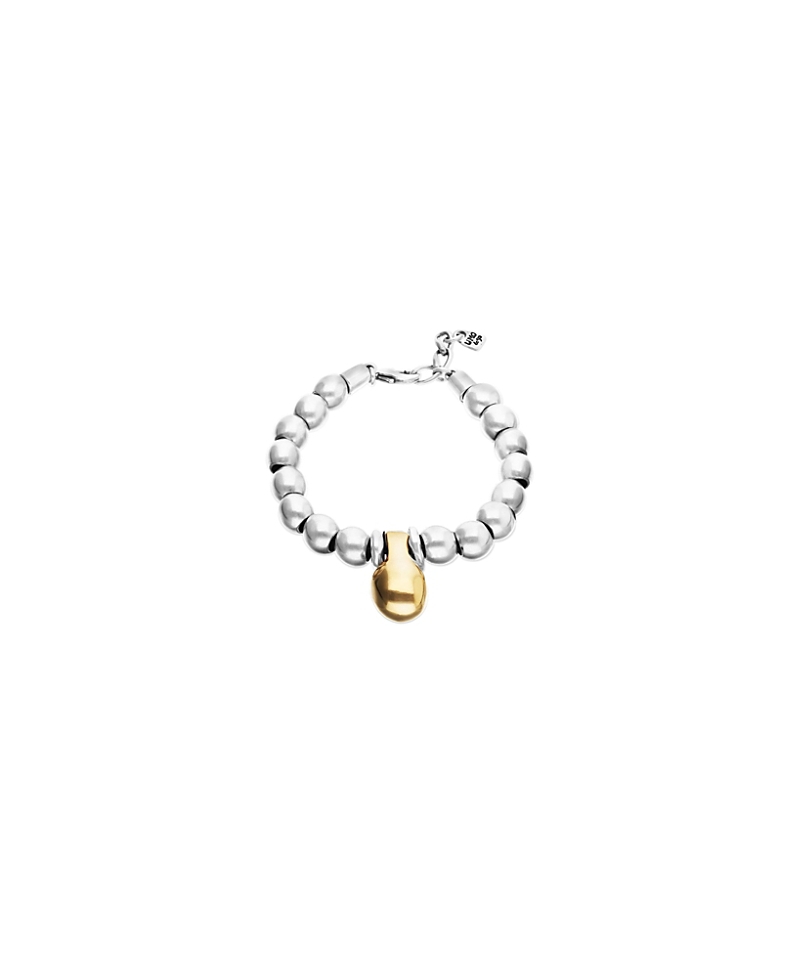 UNOde50 Sterling Silver Plated Medium Dials and 18k Gold Plated Large Dials Bracelet