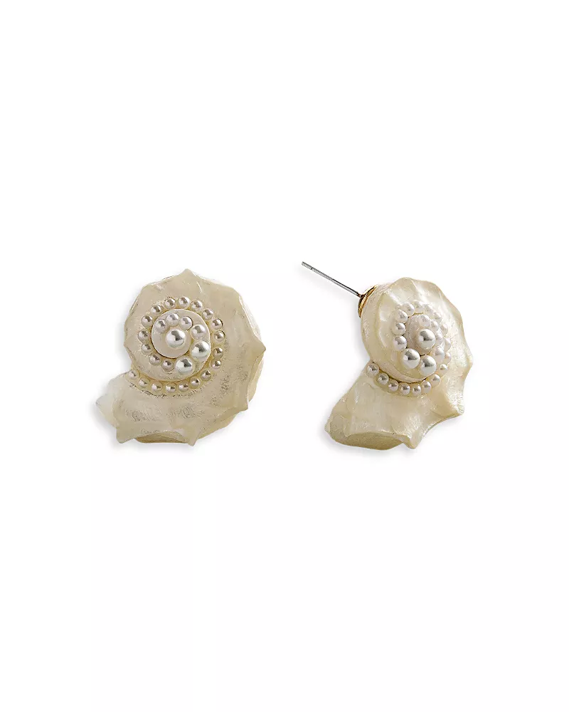 Baublebar Santana Shell Statement Stud Earrings
