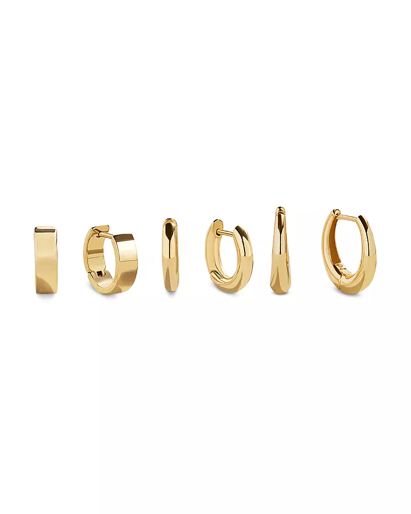 Baublebar Maris Hoop Earrings, set of 3