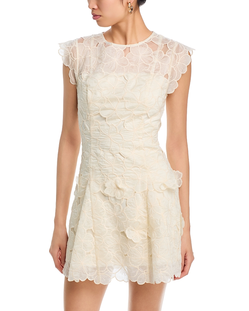 Milly Myla Embroidered Mini Dress