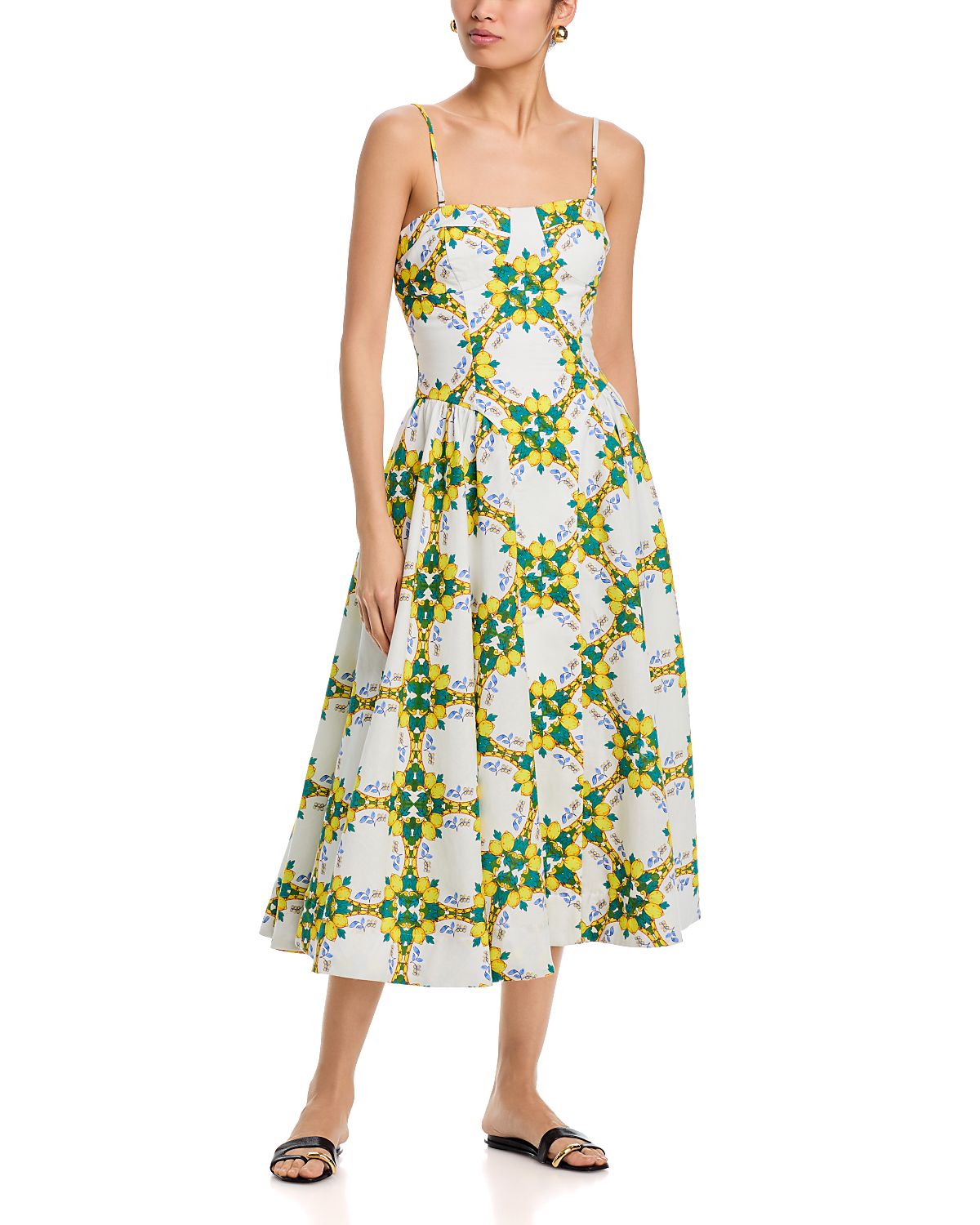 Milly Livna Printed Midi Dress