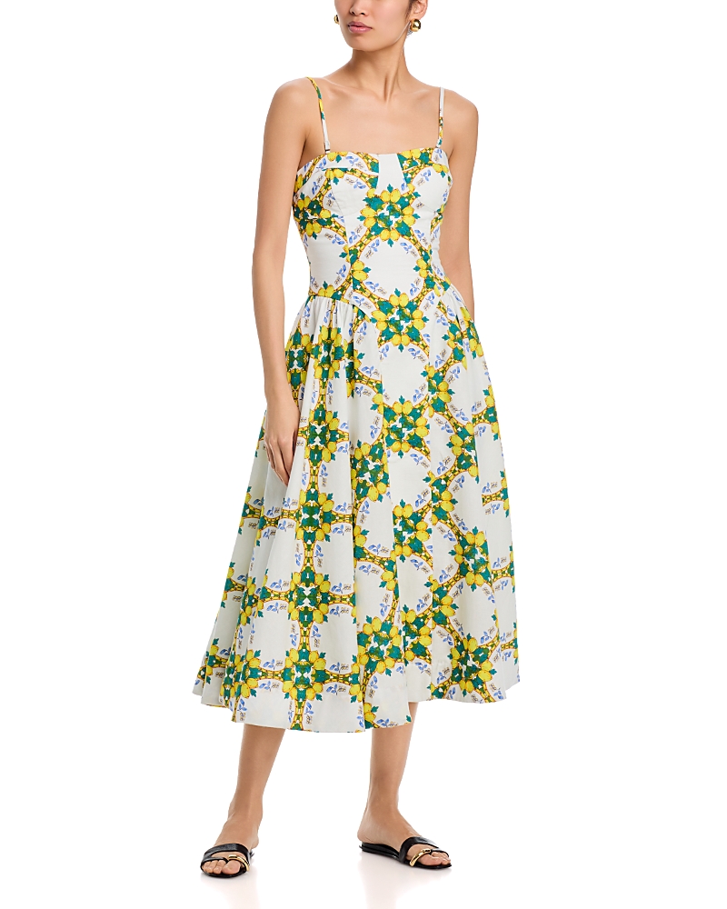 Milly Livna Printed Midi Dress
