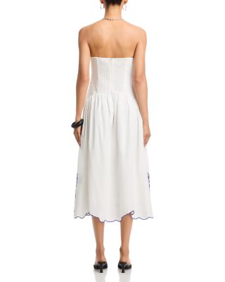 tube top midi dress MAXINE Celeste Linen Mix | Wild Dove Boutique Strapless tube Women's Tube Top Maxi Dresses