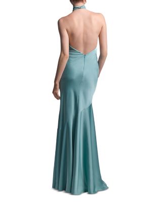 bcbg blue silk dress BCBG Max Azria