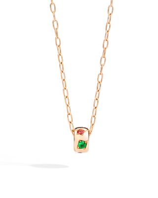 Pomellato 18K Rose Gold Iconica Multi-Gemstone Pendant Necklace, 15.7-17.3