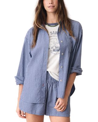 Gracey Oversized Seersucker Shirt