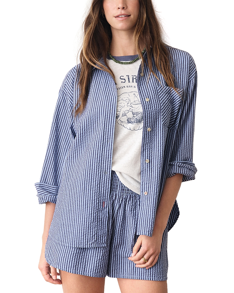 Marine Layer Gracey Oversized Seersucker Shirt