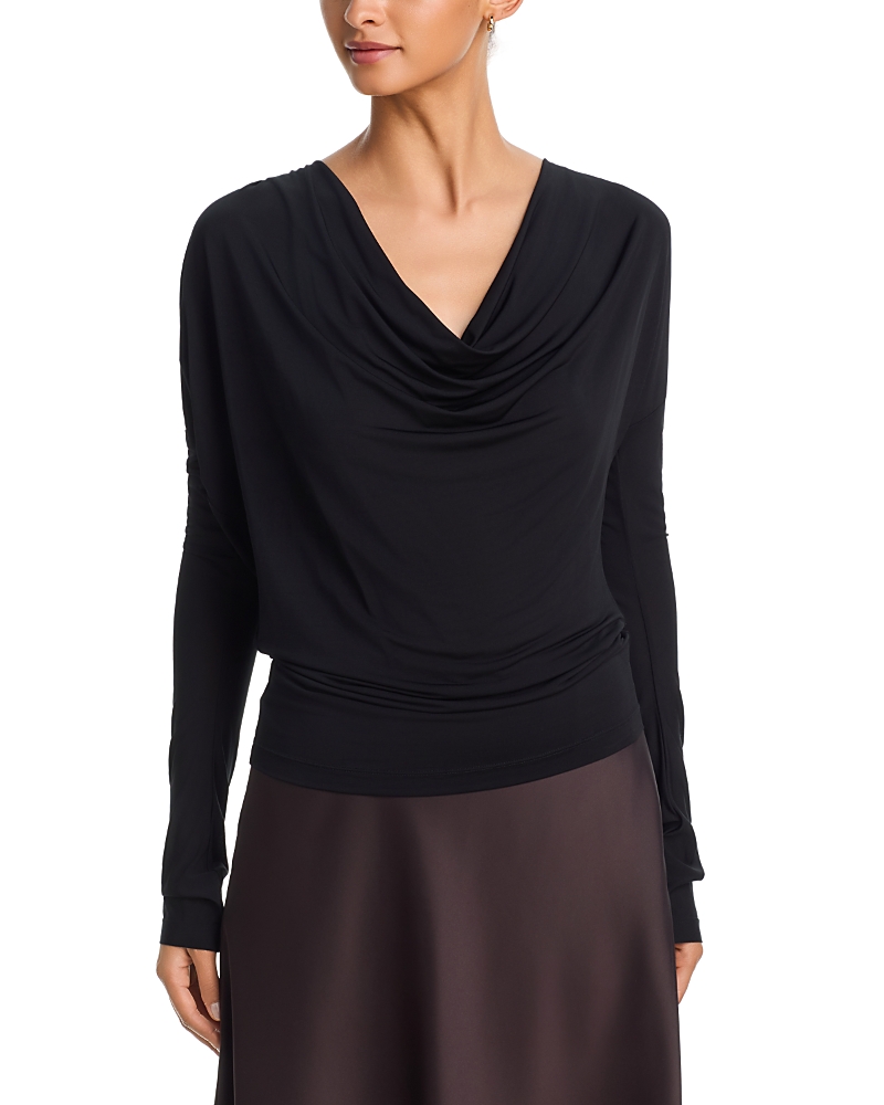 Helmut Lang Cowl Neck Long Sleeve Top
