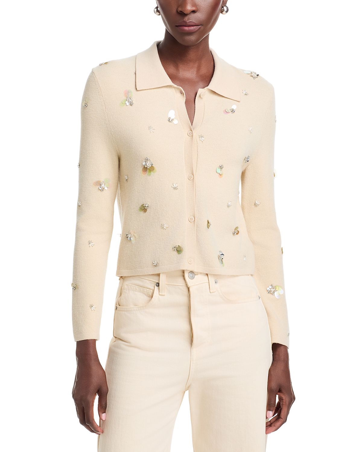 Simkhai Luci Embellished Cardigan