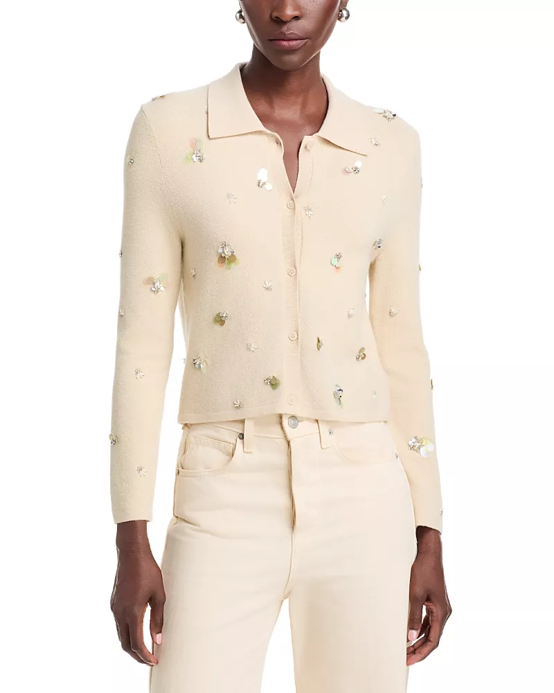 Simkhai Luci Embellished Cardigan