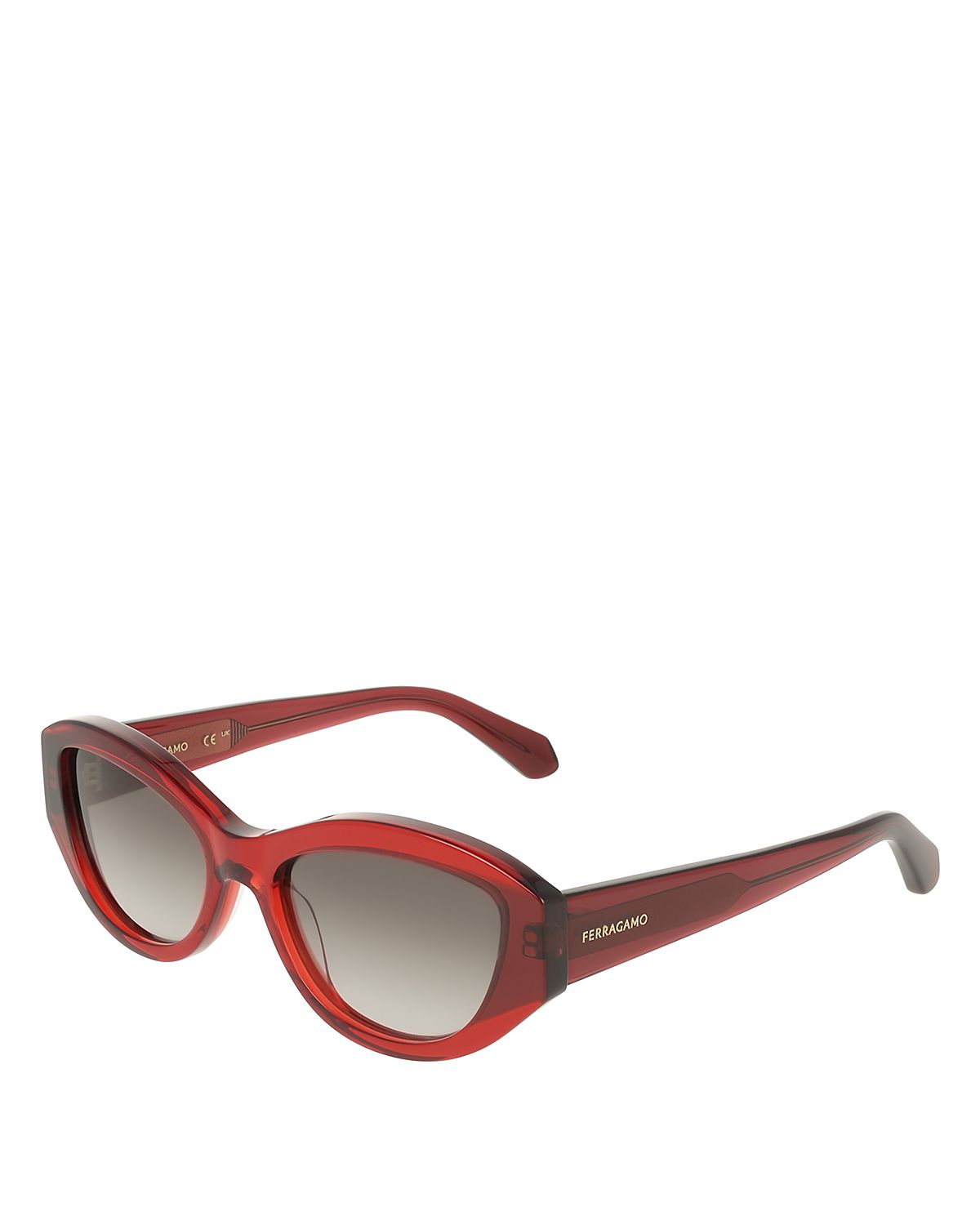 Ferragamo Color Block Oval Sunglasses, 55mm
