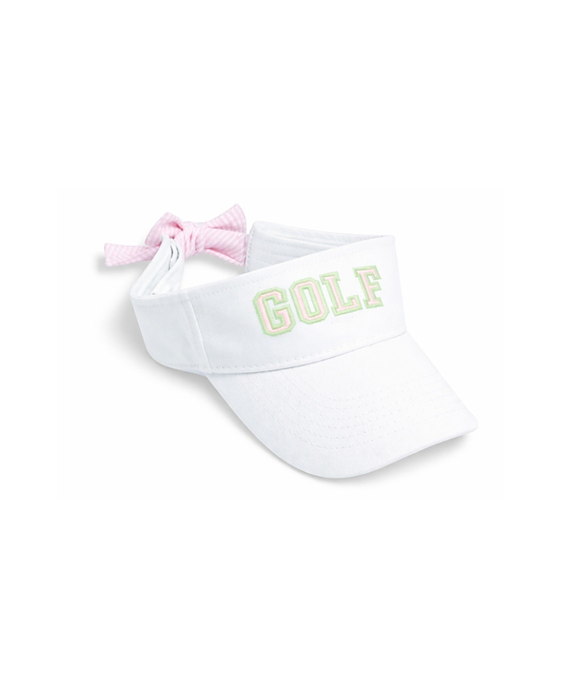 Bits & Bows Girl's Golf Bow Visor - Little Kid, Big Kid