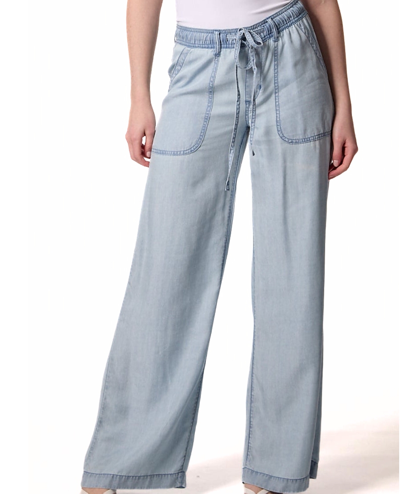 Blue Revival Scarlett Drawstring Utility Wide Leg Jeans in Brussels