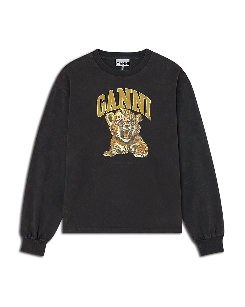 Ganni Tiger Long Sleeve Tee