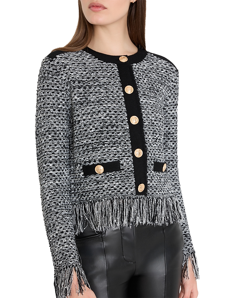 Milly Kaia Crewneck Cardigan Sweater