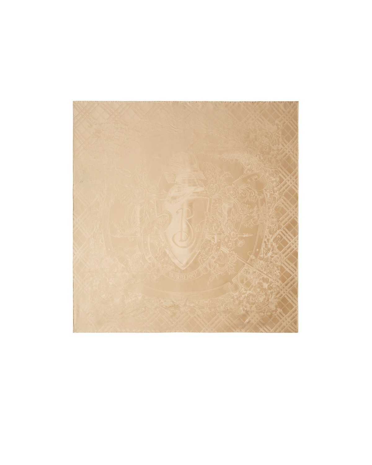 Floral Crest Silk Scarf