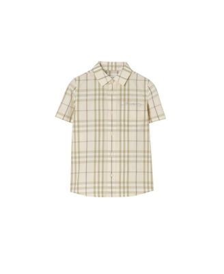 Boys' Check Cotton Shirt - Little Kid, Big Kid