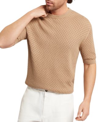 Ferris Relaxed Fit Diamond Crochet Sweater T-Shirt