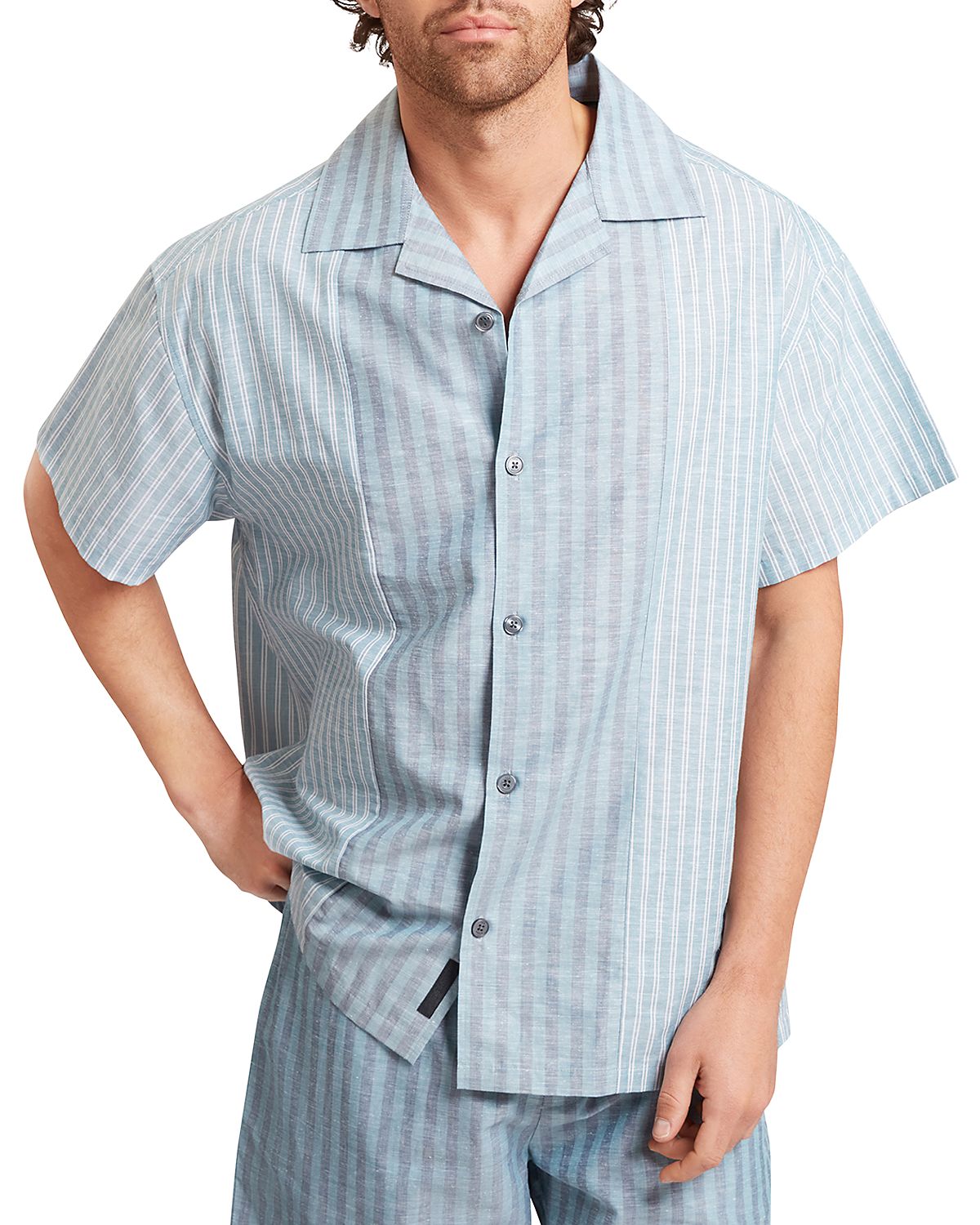 Ted Baker Alverez Relaxed Fit Mixed Stripe Shirt