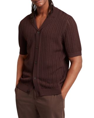 Relaxed Fit Stripe Stitch Shirt