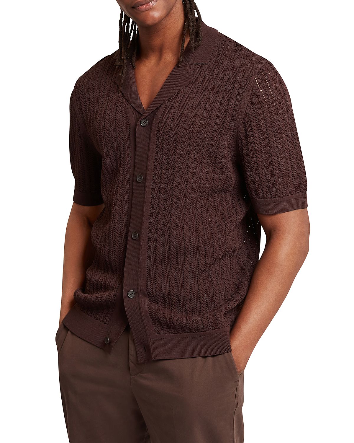 Ted Baker Relaxed Fit Stripe Stitch Shirt