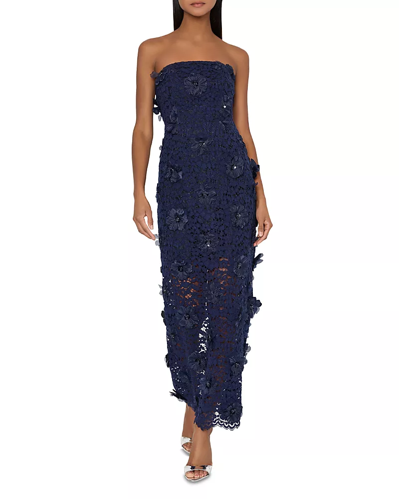 Milly Orion Tulip Jacquard Dress