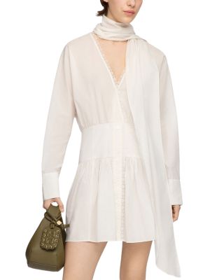 Dress in White Cotton