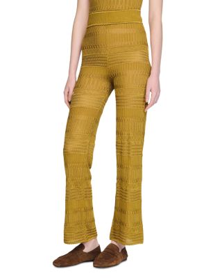 Pointelle Knit Trousers