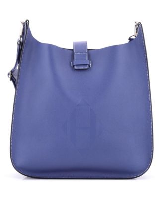 Pre-owned Pre-owned Hermes  Hermes 33 Evelyne Sellier Bag Epsom In Blue