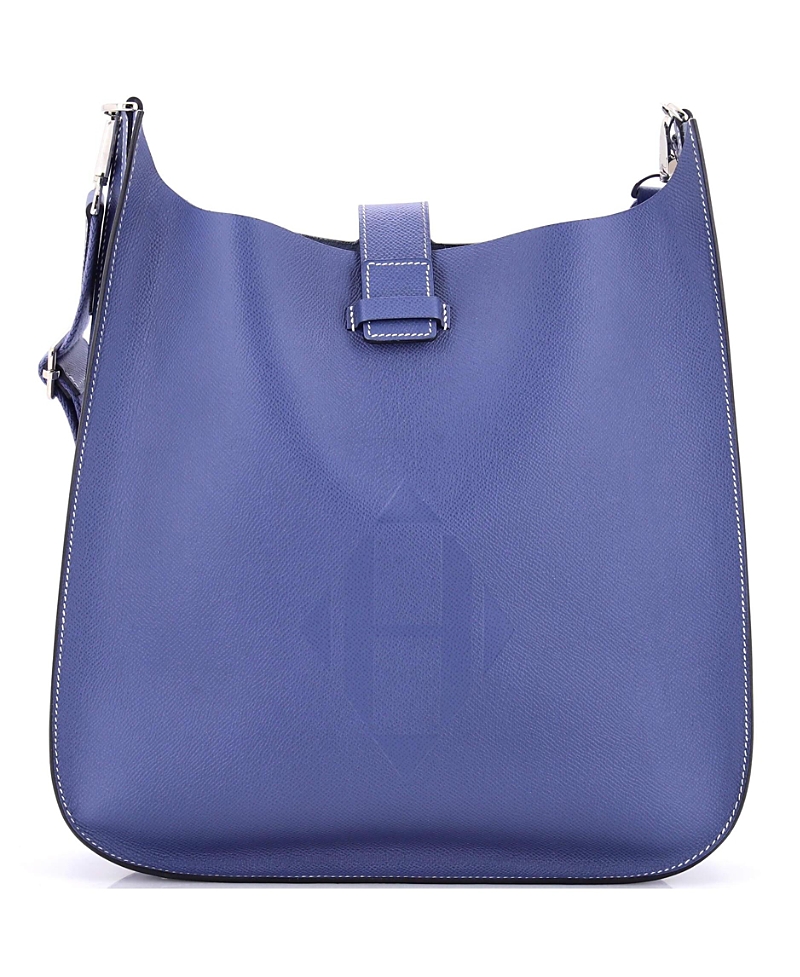 Pre-owned Pre-owned Hermes Hermes 33 Evelyne Sellier Bag Epsom In Blue