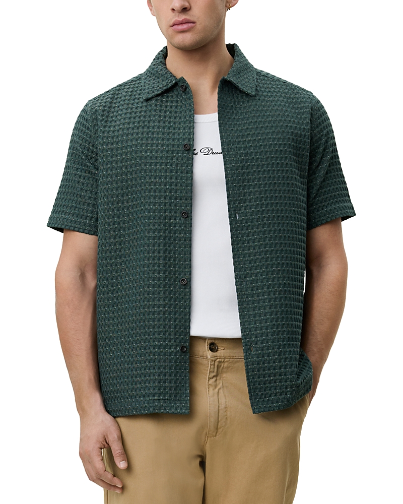 Les Deux Check Seersucker Short Sleeve Shirt