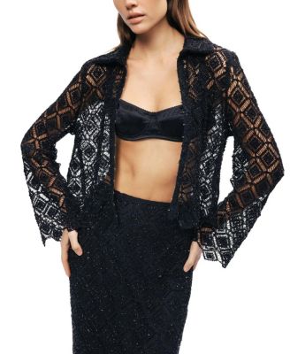  Lace Sheer Jacket