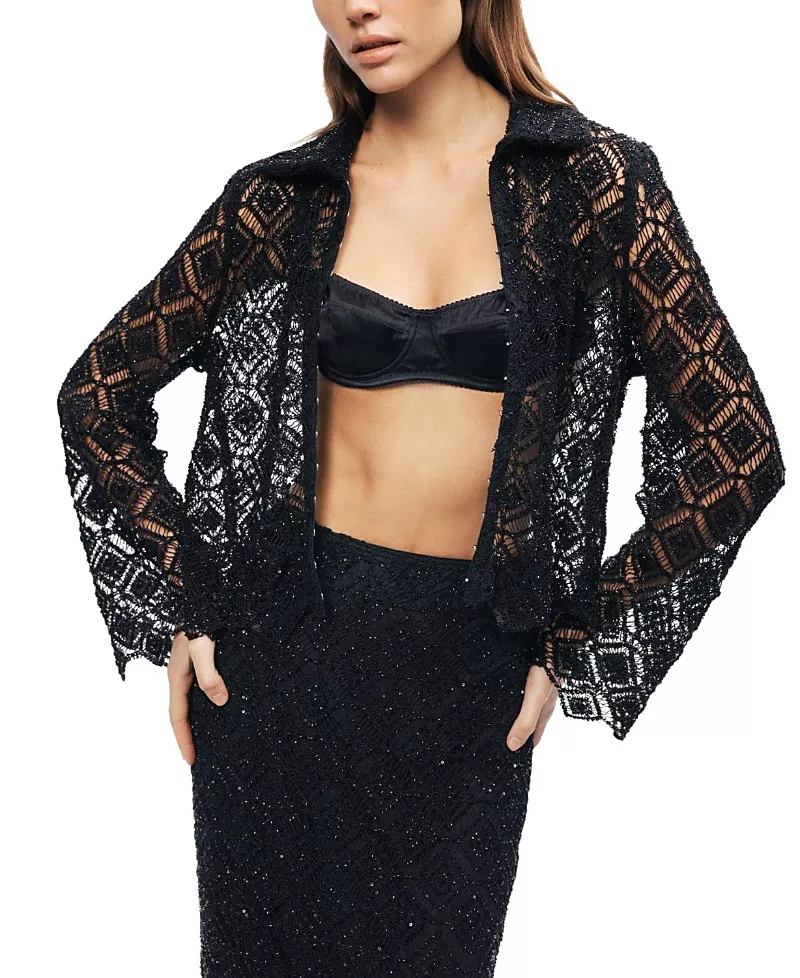 Nocturne Lace Sheer Jacket