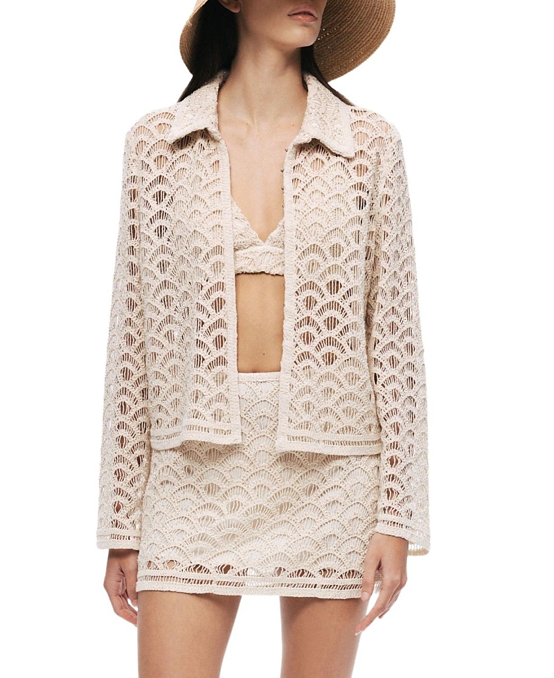Nocturne Cropped Lace Jacket