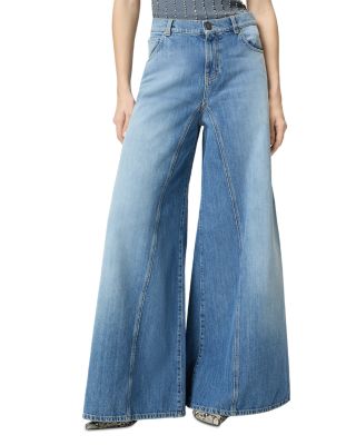 Winona Low Rise Wide Leg Jeans in Blue