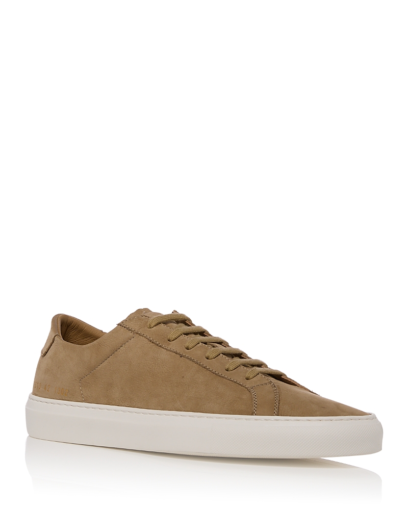 Common Projects Men's Achilles Piuma in Nubuck Sneakers