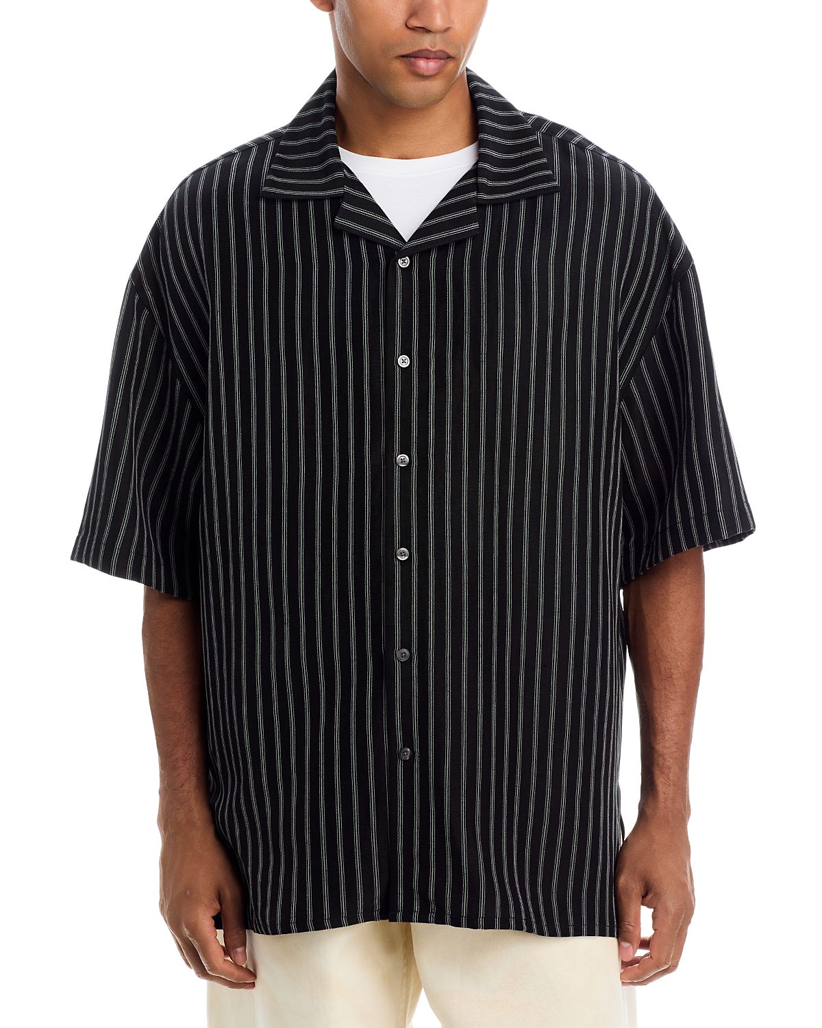 Willy Chavarria Camp Collar Short Sleeve Shirt