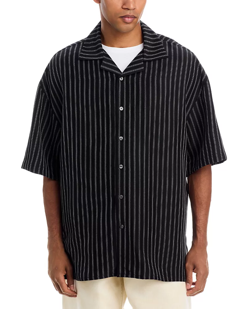 Willy Chavarria Camp Collar Short Sleeve Shirt