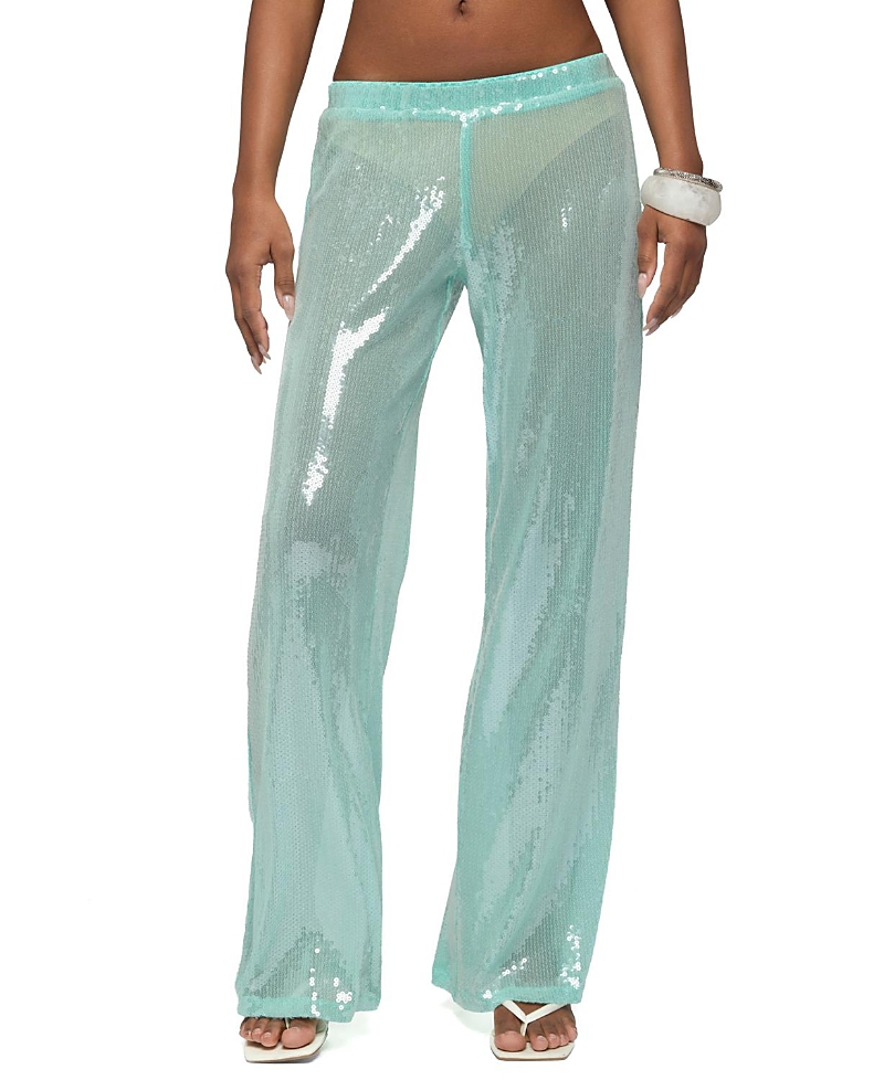 Edikted Avalee Sequin Wide Leg Pants