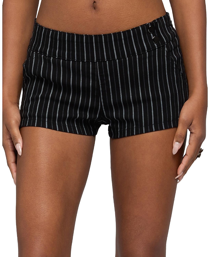 Edikted Violetta Striped Micro Shorts