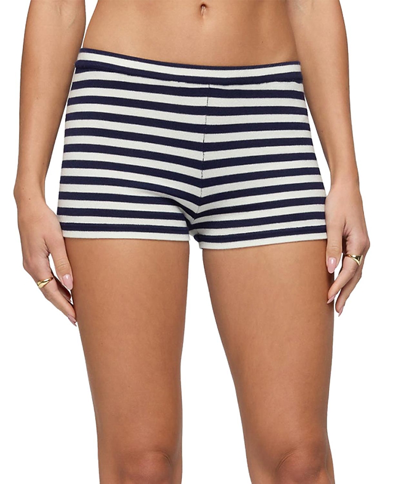 Edikted Irena Striped Knit Shorts