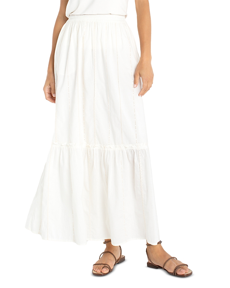 Liverpool Los Angeles Tiered Woven Pull On Skirt