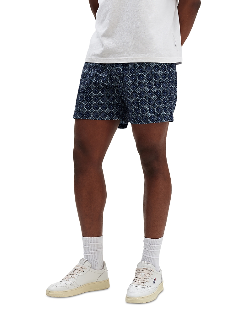 Wax London Brockwell 5.8 Geo Pattern Swim Shorts