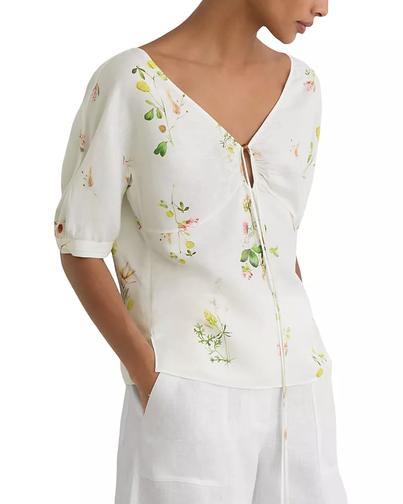 Reiss Qunicy Keyhole Top